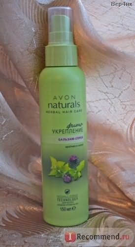 Бальзам-спрей для волос Avon Naturals Herbal "Крапива и лопух" питательный фото