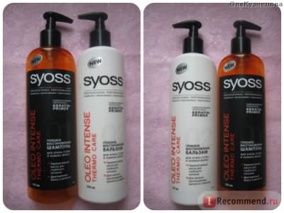 Шампунь SYOSS Oleo Intense thermo care для сухих и ломких волос фото