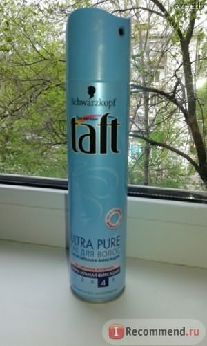 Лак для волос Taft Ultra Pure без силикона и отдушек фото