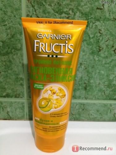 Мгновенная маска-эликсир Garnier Fructis Тройное питание для сухих и поврежденных волос фото