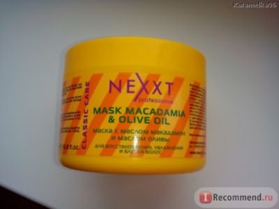 Маска для волос Nexxt professional Mask macadamia&olive oil фото
