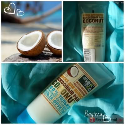 Маска для волос ORGANIC SHOP Экстра-питание & Восстановление Кокосовый рай COCONUT 100% Фруктовая польза натуральных витаминов фото