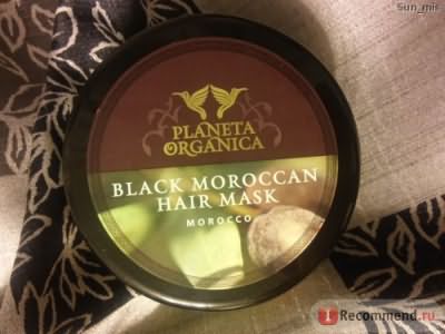 Маска для волос Planeta Organica Густая черная Марокканская Против выпадения фото