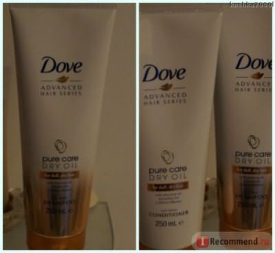 Шампунь Dove Advanced Hair Series Pure Care Dry Oil for dull, dry hair фото