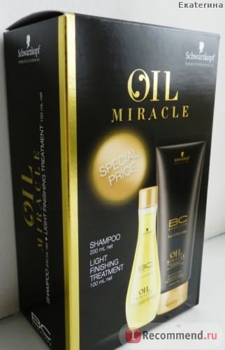 Масло для волос Bonacure Oil Miracle для тонких и нормальных фото
