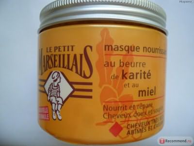 Маска для волос Le Petit Marseillais для сухих волос "Карите и мед" фото