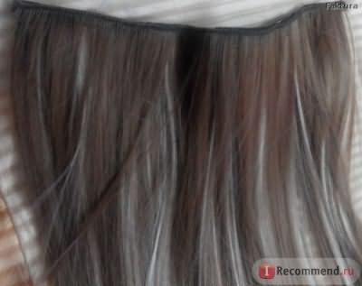 Накладные волосы Aliexpress synthetic hair weave retail high temperature wholesale clip in on hair фото