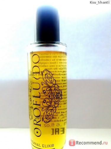 Масло для волос Revlon Orofluido beauty elixir фото