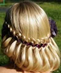 Аксессуары для прически с плетением на длинные волосы.