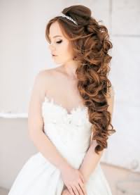 Прическа невесты на длинные волосы 5