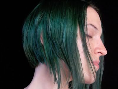 Зеленые волосы и оттенки