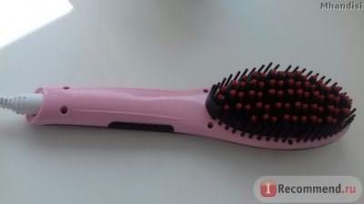 Выпрямитель волос Fast Hair Straightener Расческа-выпрямитель HQT-906 фото