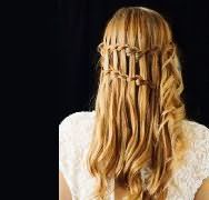 Прическа водопад на длинные волосы