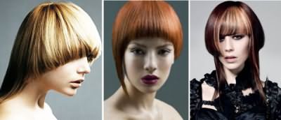 Стрижка шапочка на средние волосы – пример модной ассиметричной вариации